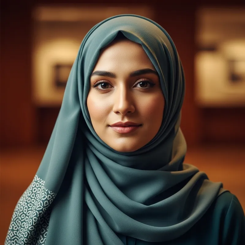 Graceful Muslimah in Hijab Portrait