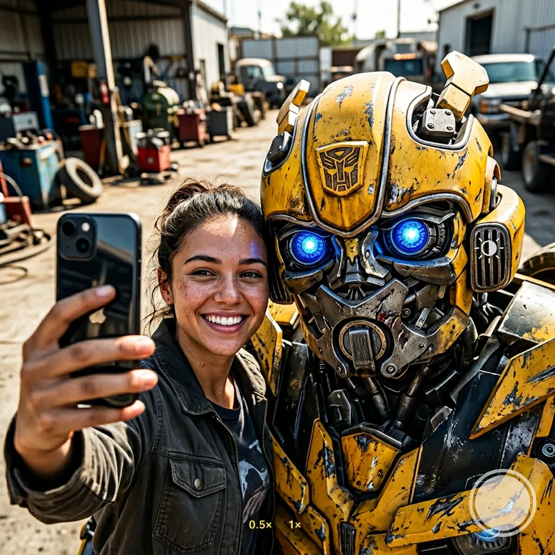 Selfie with Bumblebee | Transformers Fan Photo Selfie with Bumblebee | Transformers Fan Photo