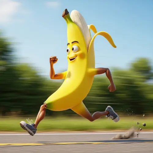 Banana Running - Energize Your Day with a Healthy Fruit