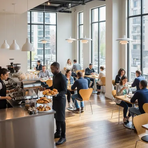 Cozy Modern Cafe: A Welcoming Retreat