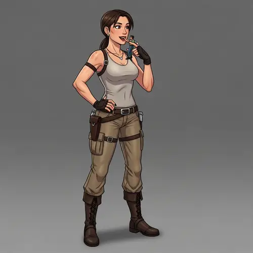 Giant Woman Holding Tiny Man - Curious Scene Explained