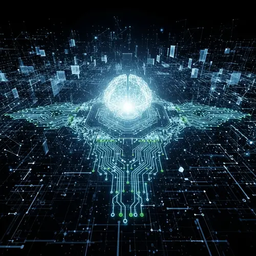 Detailed Illustration of Artificial Intelligence