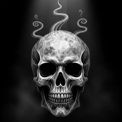 Ethereal Smoky Skull Art: Wishful Thinking in Smoke Form