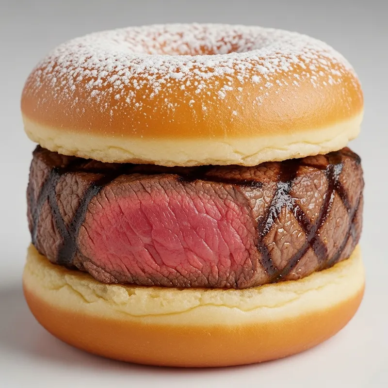 Steak Donut Fusion | Delicious Culinary Pairing