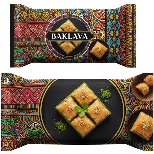 Colorful Baklava Packaging Design Inspired by Indonesian Heritage