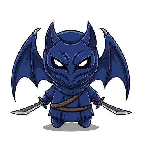 Powerful Meta Knight with Bat-like Wings and Piercing Eyes