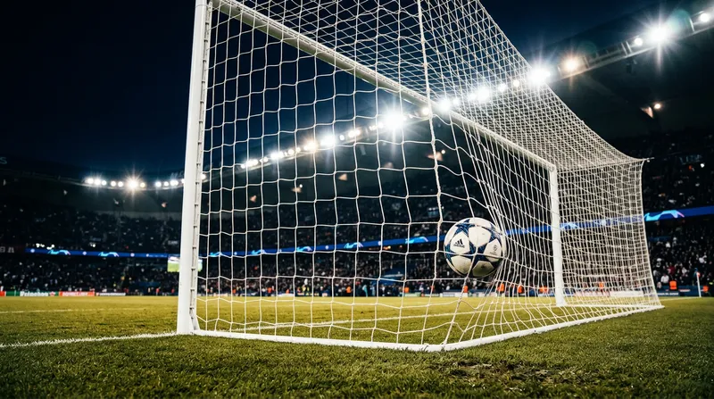 Epic Football Goal Shot with Stunning Lighting