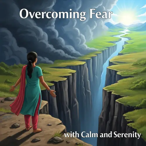 Overcoming Fear with Calm & Serenity - Inspiring Illustration