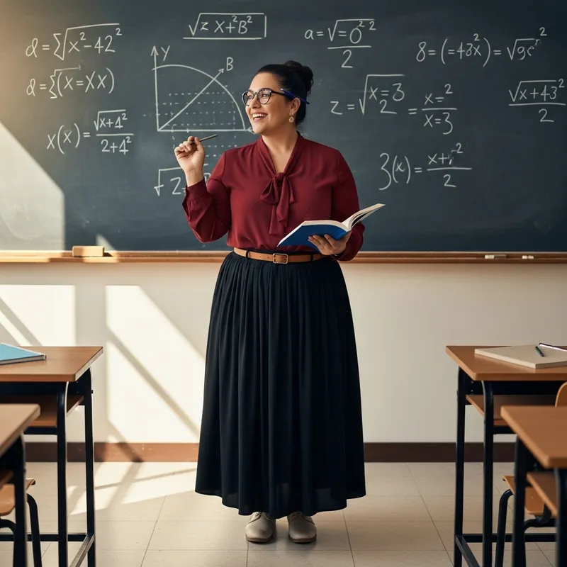 Enthusiastic Hispanic Female Teacher with a Welcoming Smile Enthusiastic Hispanic Female Teacher with a Welcoming Smile