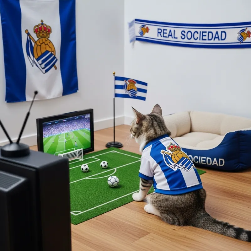 Real Sociedad Cat Fan | Spanish Football Enthusiast