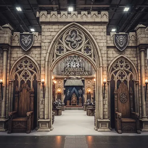 Medieval Fantasy Inspired Entrance with Gothic Arches