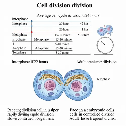 Cell Division Process: Interphase to Telophase in Human Cells