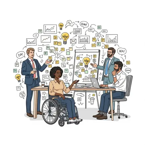 Entrepreneur Diversity Sketch: Brainstorming Session Art