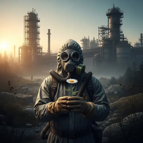 Abandoned Industrial Facility: Symbol of Resilience and Decay