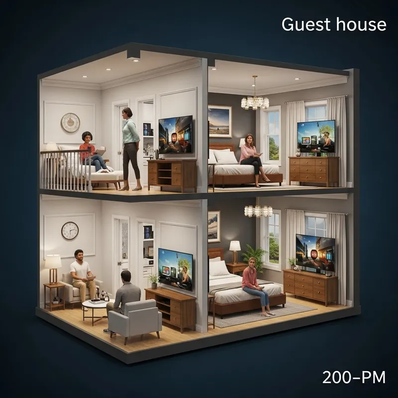 Detailed Architectural Design: Two-Storey House with TV in Every Room Detailed Architectural Design: Two-Storey House with TV in Every Room