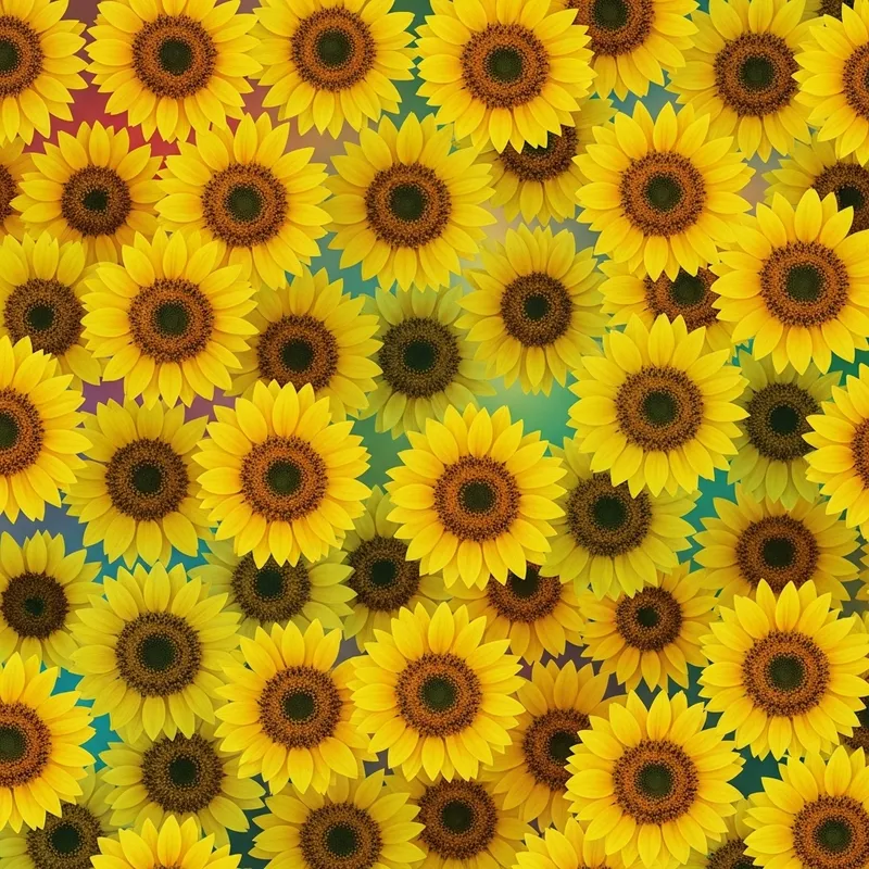 Vibrant Sunflower Patterns for Summer Backgrounds