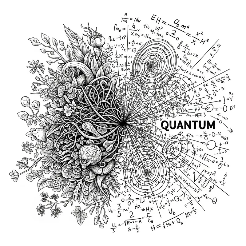 Interconnection of Life and Quantum Energy Sketch