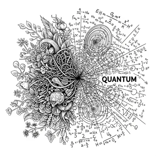 Interconnection of Life and Quantum Energy Sketch