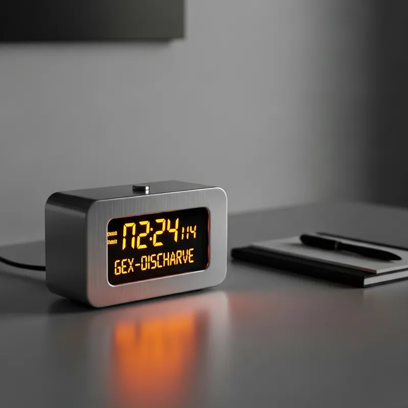 Minimalistic Table Clock with Gas-Discharge Indicators for Modern Aesthetics