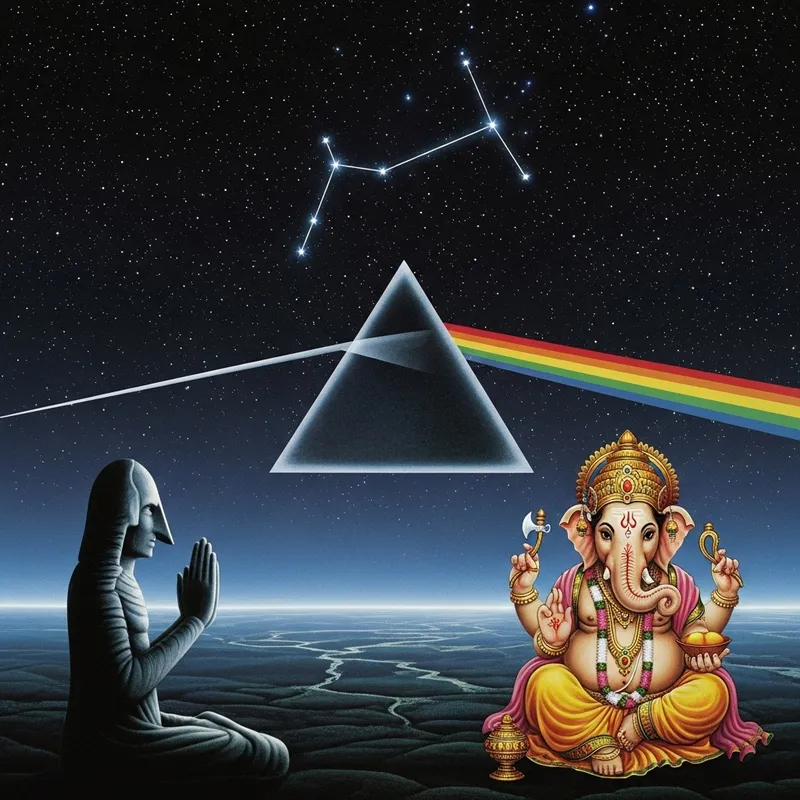 Ganesha in Andromeda Galaxy: Dark Side of the Moon