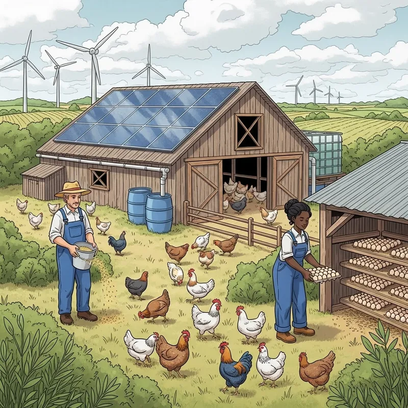 Sustainable Poultry Farming Techniques with Eco-Friendly Design