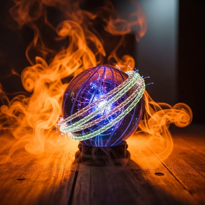 Magical Prediction Ball with Cable and Orange Smoke Effect Magical Prediction Ball with Cable and Orange Smoke Effect