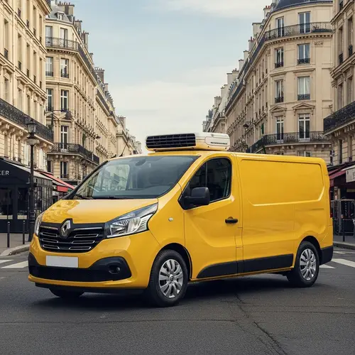 Yellow 2020 Renault Trafic Refrigerated Vehicle in Paris