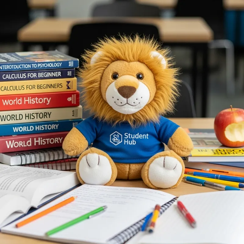 Student Center Lion Mascot - Friendly & Welcoming