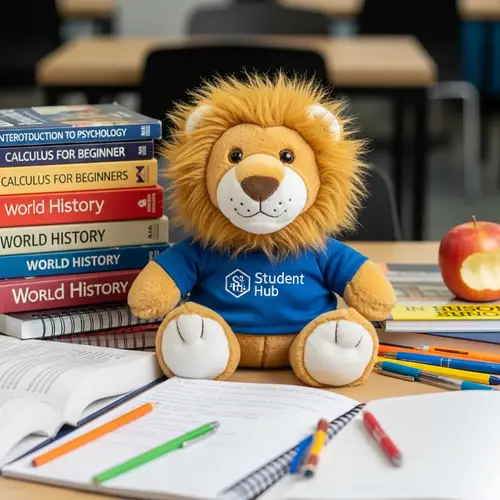 Student Center Lion Mascot - Friendly & Welcoming