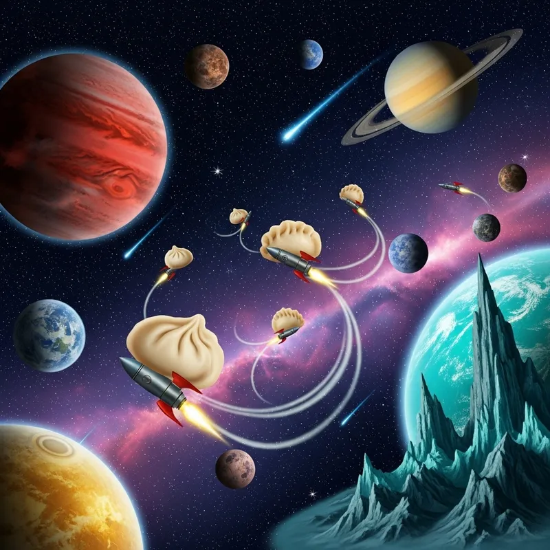 Dumplings in Space: A Whimsical Adventure