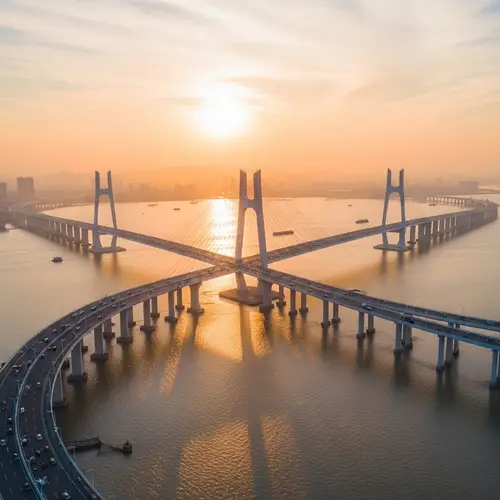 Longest Bridge Over Huangpu River: Awe-Inspiring Aerial View