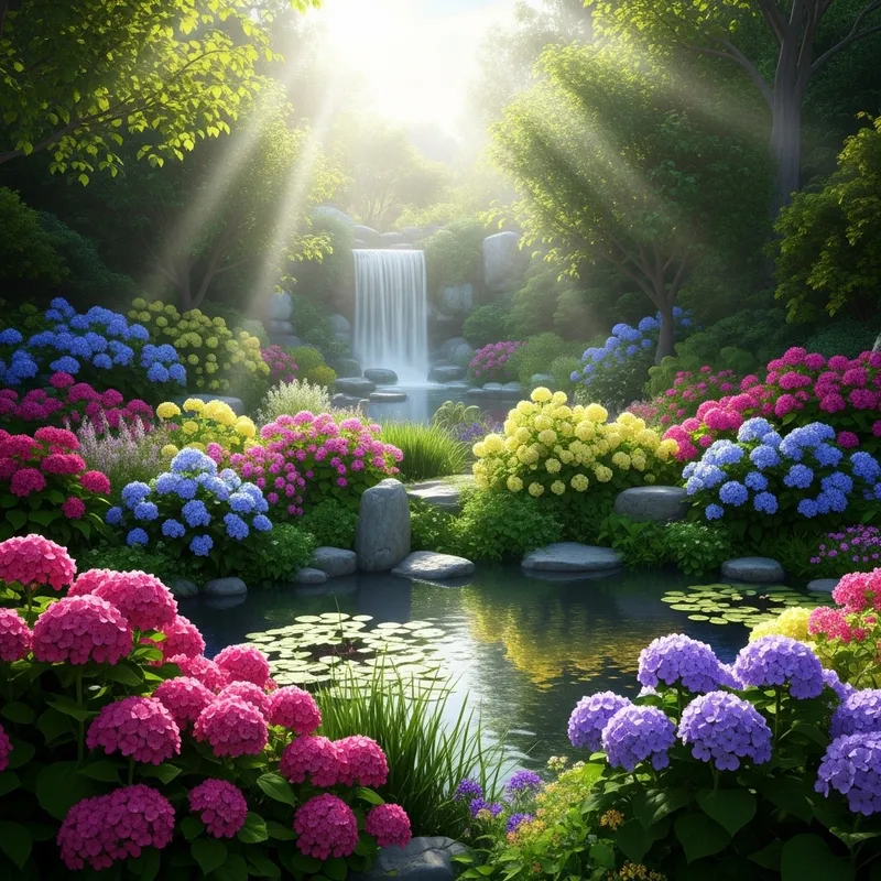 Tranquil Meditation Environment | Lush Garden & Calm Pond