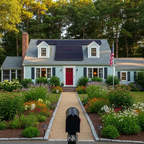 Idyllic Traditional House with Solar Panels & Flower Garden