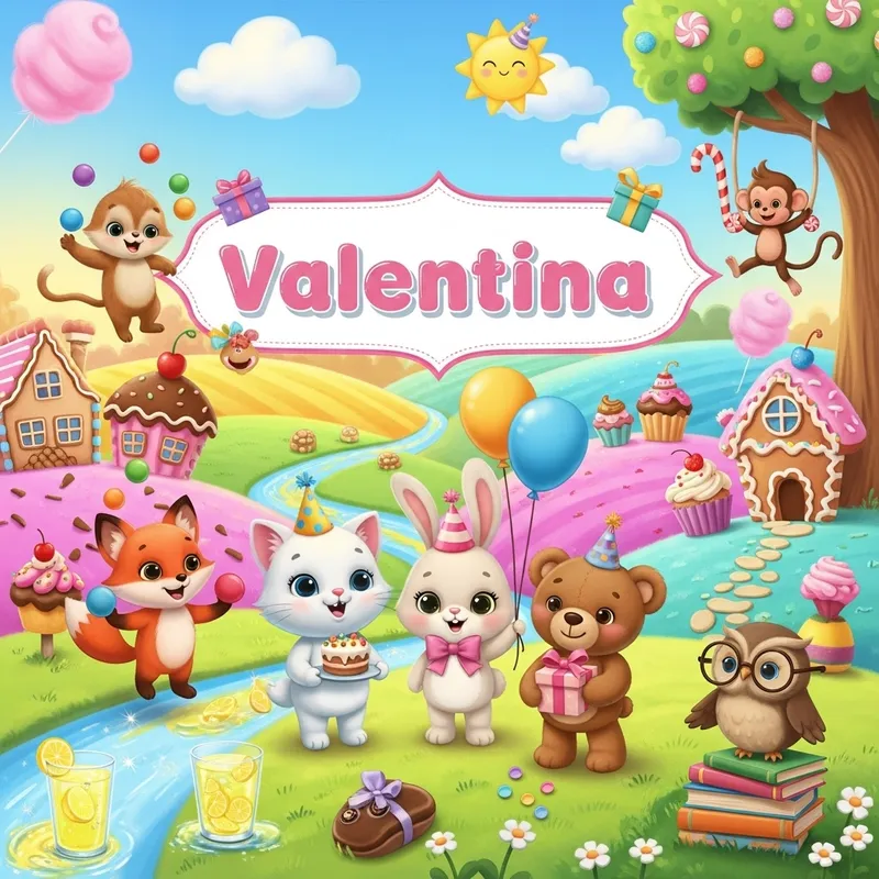 Birthday Greeting Card Design for Valentina with Hello Kitty Theme Birthday Greeting Card Design for Valentina with Hello Kitty Theme