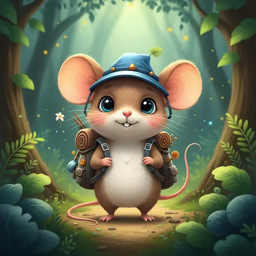 Whimsical Brave Mouse: A Tiny Adventurer's Journey
