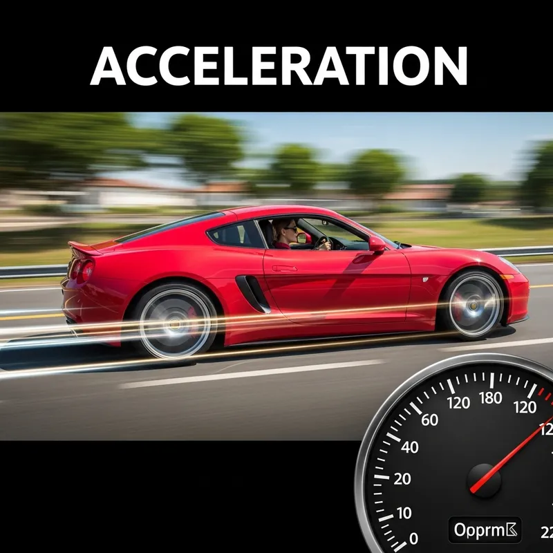 Red Sports Car Acceleration Concept | Speed & Power