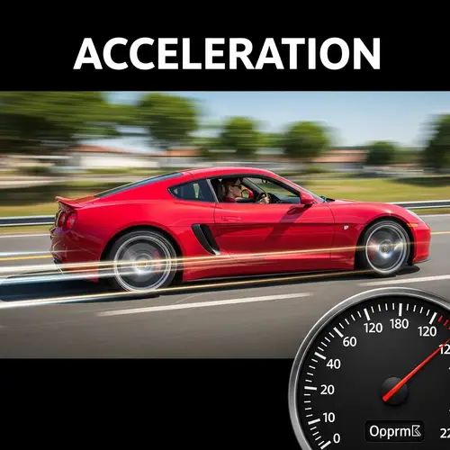 High Speed Red Sports Car Acceleration | Racing Concept