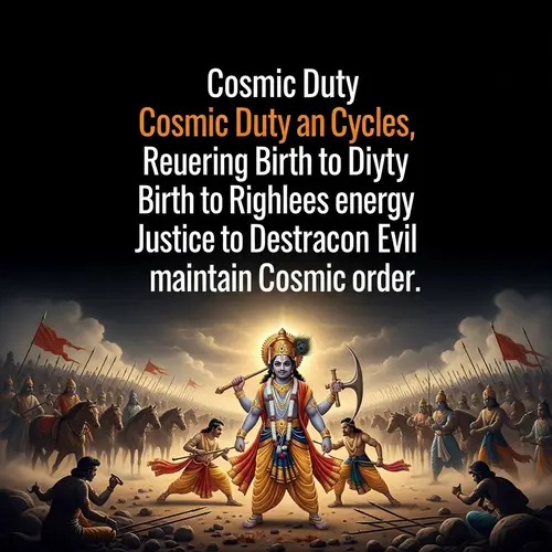 Ancient Indian Verse from Bhagavad Gita: Cosmic Duty & Rebirth