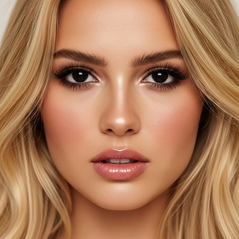 Captivating Women with Blonde Hair and Enchanting Black Eyes Captivating Women with Blonde Hair and Enchanting Black Eyes