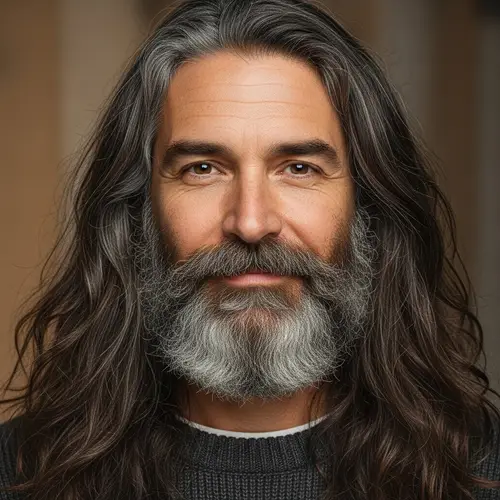Stunning Long Hair and Beard Styles