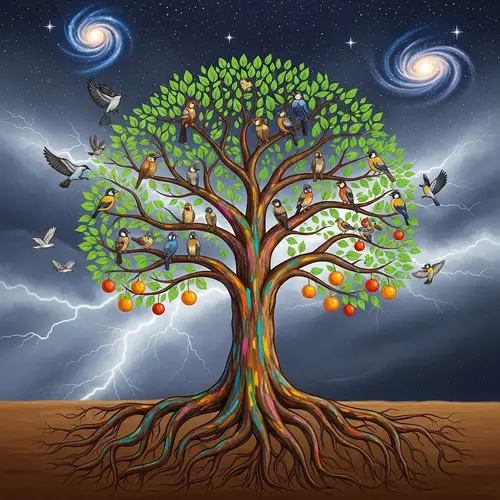 Strong Professional Qualities Symbolized by Enthusiastic Tree