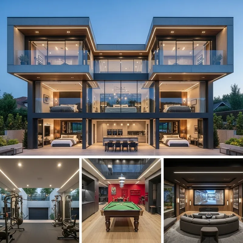 Luxurious 5-Bedroom House with Modern Design and Premium Amenities