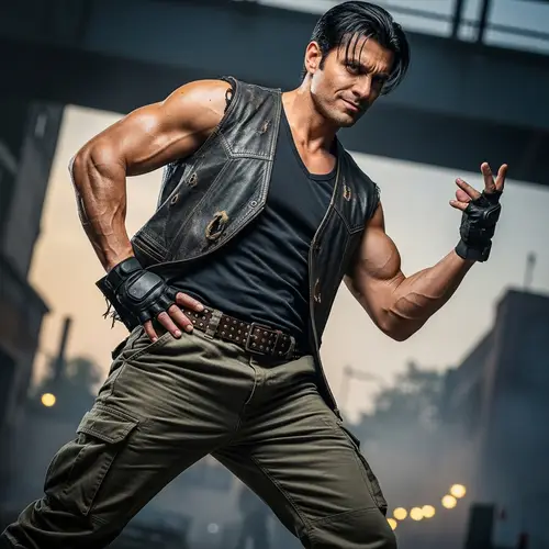 Prabhas in Salaar Movie: Muscular Actor in Action Pose