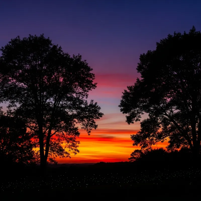 Captivating Dusk: A Colorful Sunset Sky Captivating Dusk: A Colorful Sunset Sky
