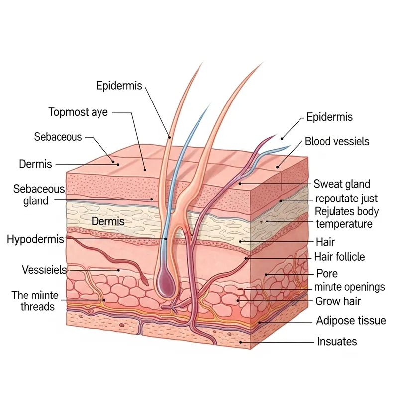 Human Skin Structure: Epidermis, Dermis, Hypodermis & More Human Skin Structure: Epidermis, Dermis, Hypodermis & More