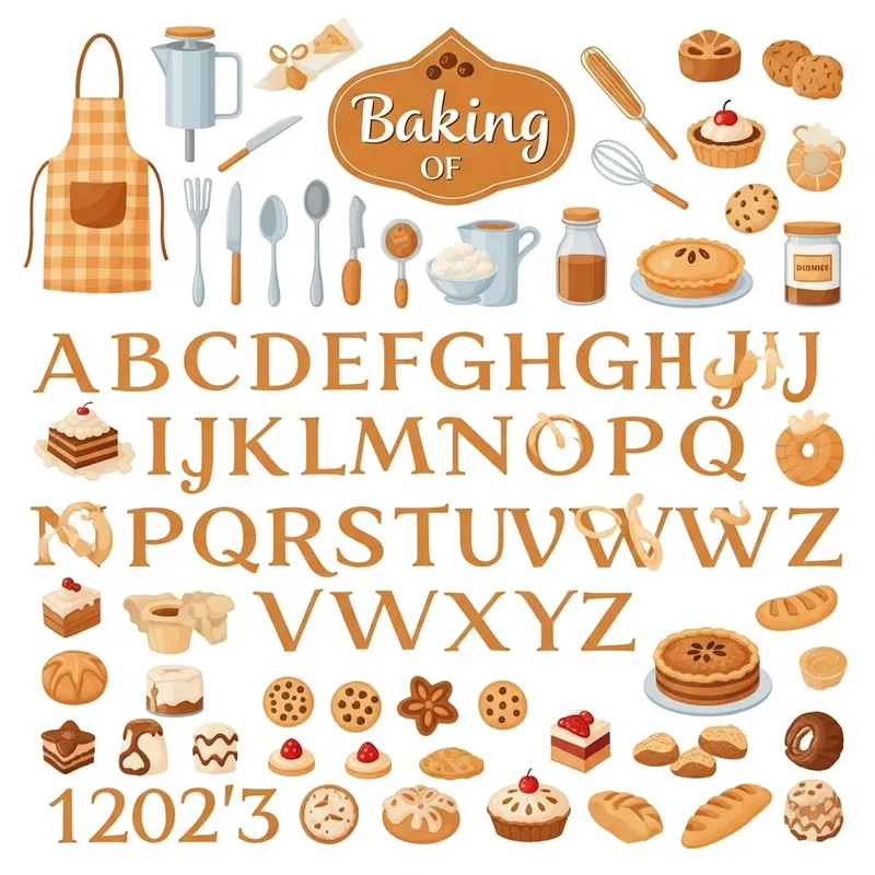 The ABC of Baking: A Visual Representation Starting from 1