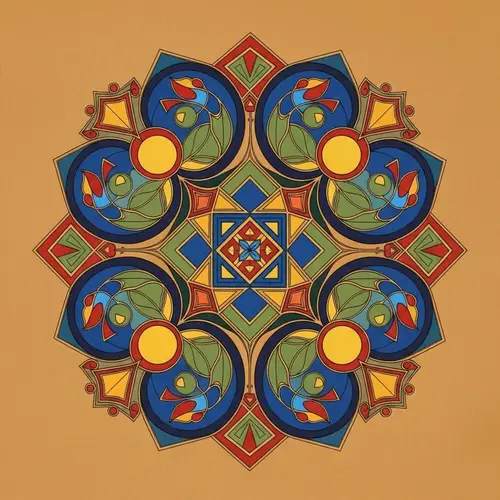 Exquisite Dakota Floral Design - Native American Artistry