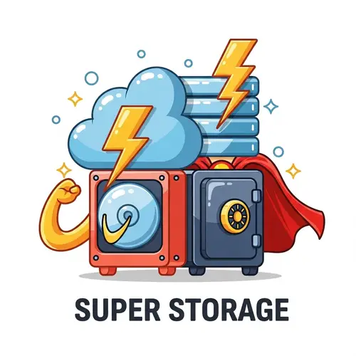 Super Storage Icon - Vibrant & Cool Design for Modern Tech