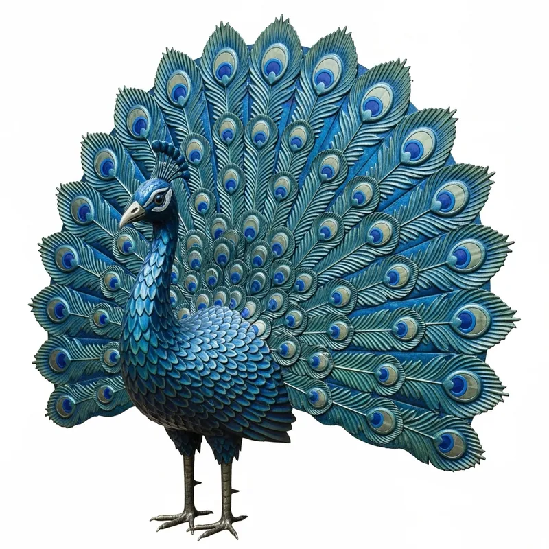 Metal Peacock Roofing in Stunning Blues with a Touch of Elegance Metal Peacock Roofing in Stunning Blues with a Touch of Elegance