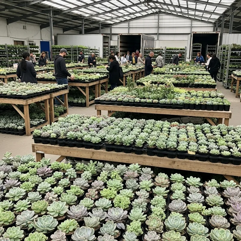 Wholesale Succulent Market: A Variety of Vibrant Plants